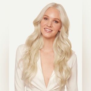 20" Platinum Blonde Halo® Hair Extensions - 20" (180g)-never worn